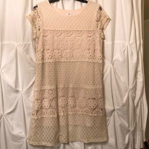 Cream lace dress